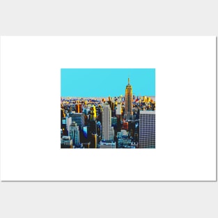 New York sunrise landscape Posters and Art